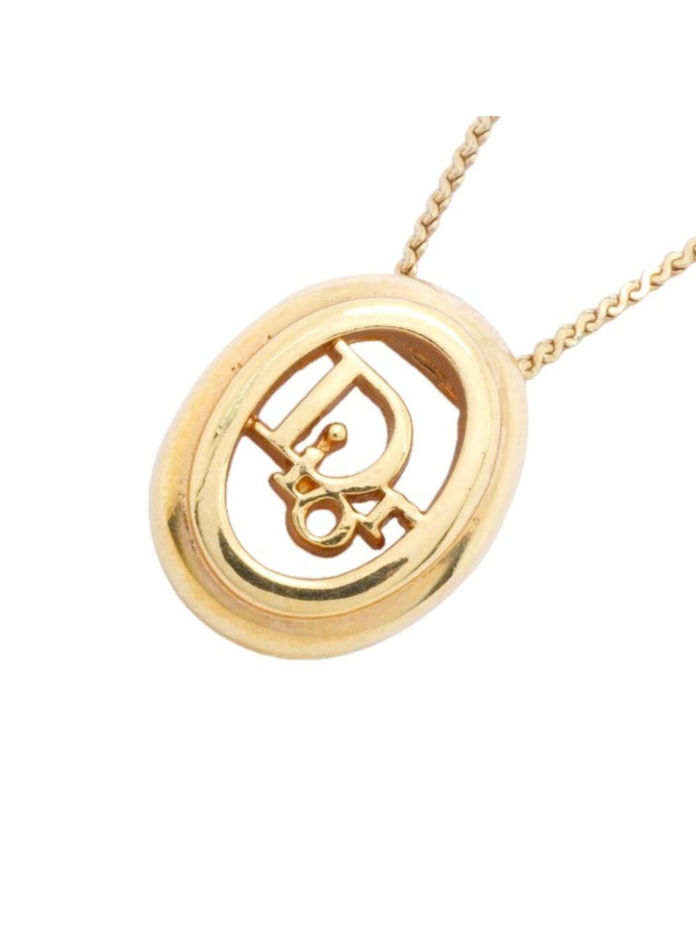 Dior Necklace Logo Gold Plated